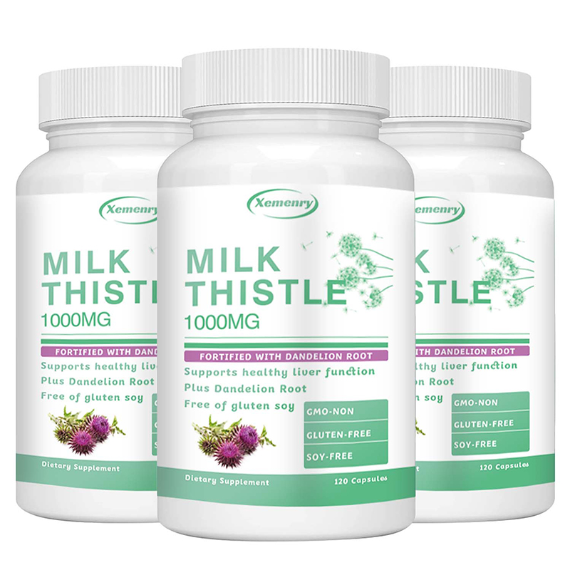 Milk Thistle Silymarin - Капсулы для растопши 1000 мг —