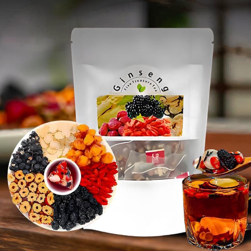 Herbal Wellness Blend - Чай с женьшенем «Пять сокровищ»: натуральный
