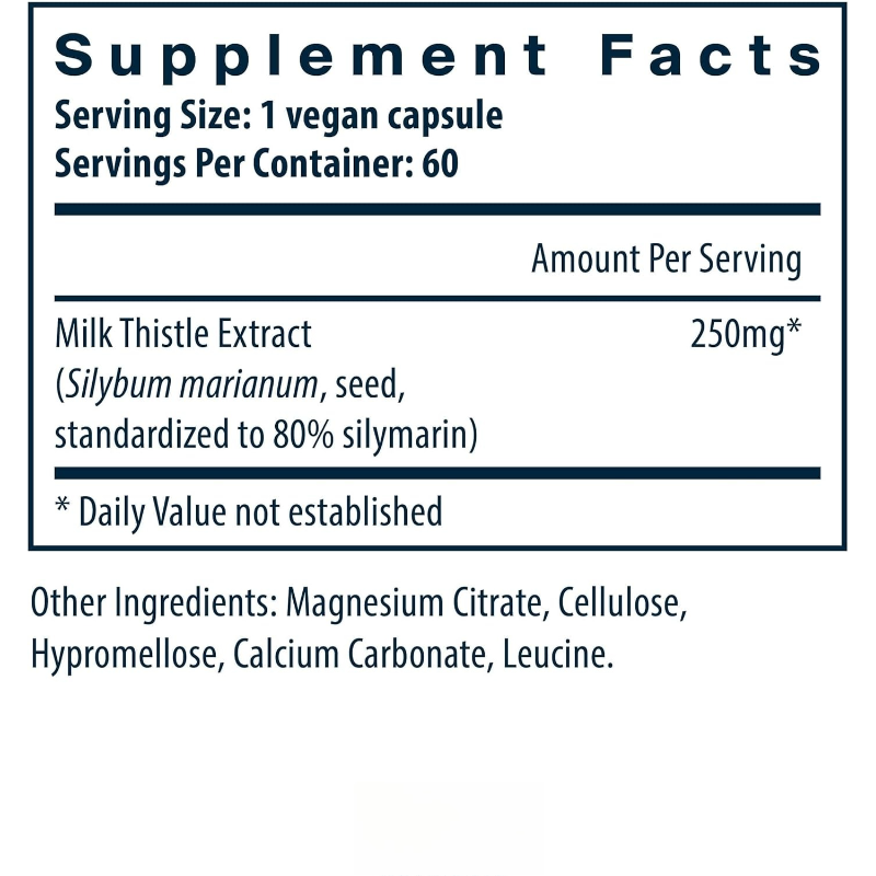 Капсулы с расторопшей 1000 мг, – обзор и цена Milk Thistle Silymarin