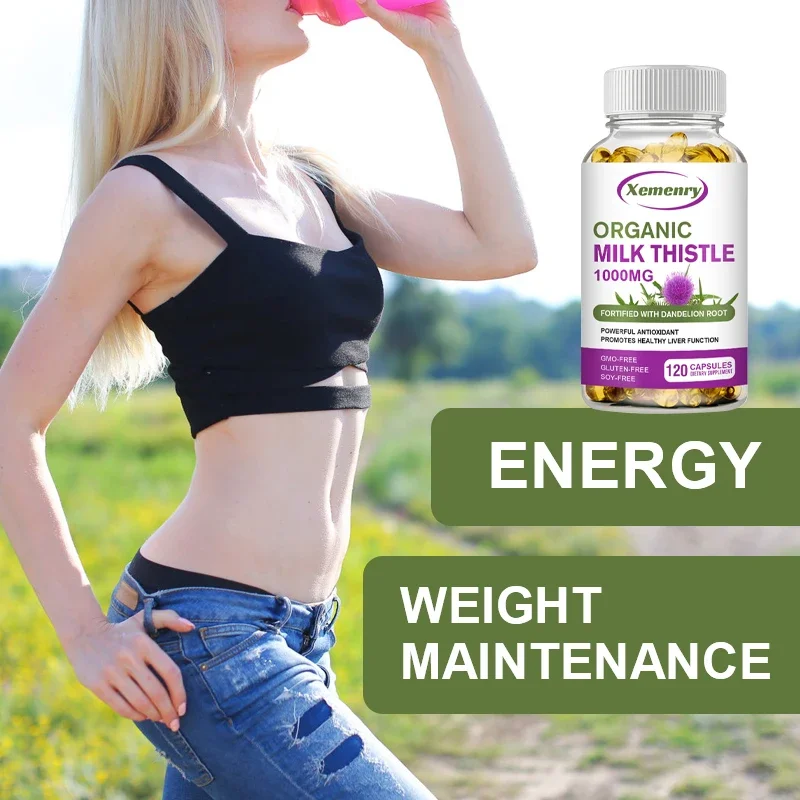 Капсулы для расторопши 1000 мг – обзор и цена Milk Thistle Silymarin