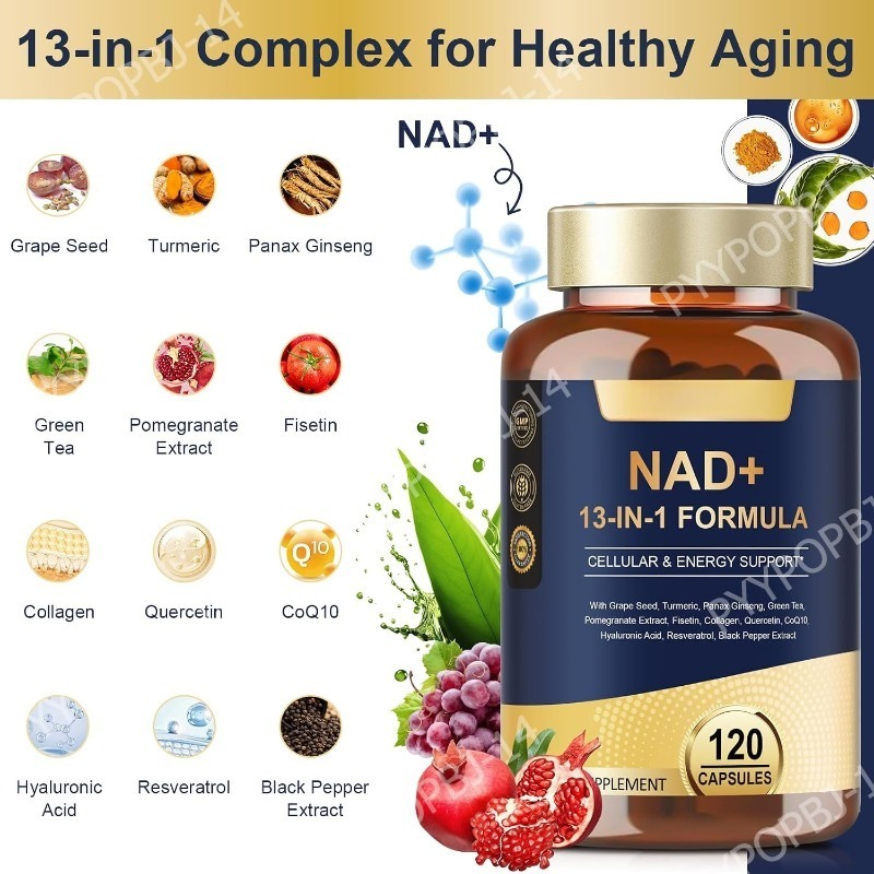 Капсулы NAD+ 500 мг 13-в-1 с C – обзор и цена Wellness Quercetin